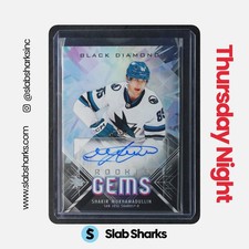 2024 UD BLACK DIAMOND SHAKIR MUKHAMADULLIN ROOKIE GEMS SIGNATURES AUTO RC /199