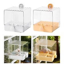 Hanging Bird Bath Hanging Shower Box Cage Accessories with Drawer Easy to Use