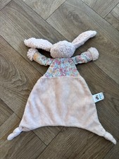 JellyCat rare pink tulip blossom comforter, collectible plush toy now RETIRED.