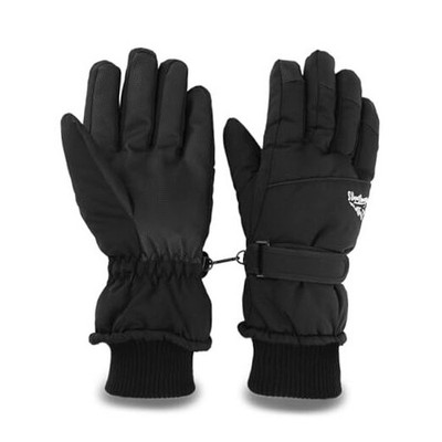 Winter Ski Snow Gloves for Women - Warm Waterproof Snowboard Medium Black Style