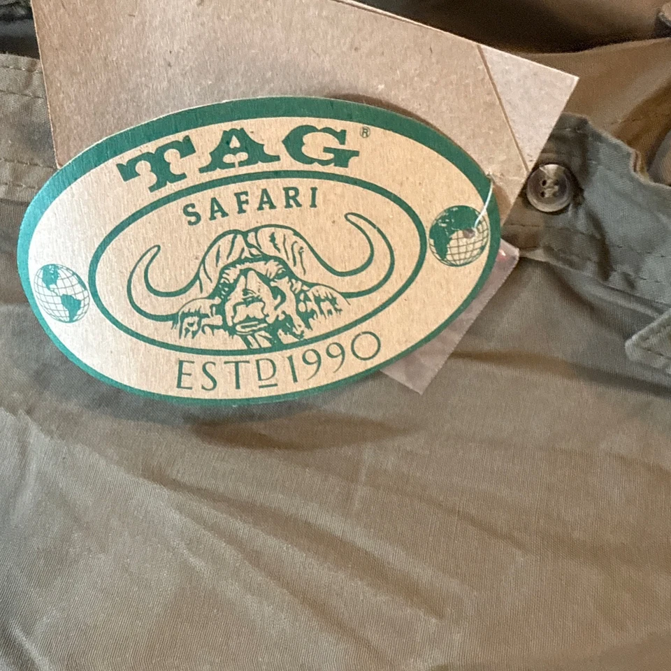 Camisa de musgo de manga corta TAG SAFARI para hombre (MS-041LS-P867-XL Foto 3 de 4