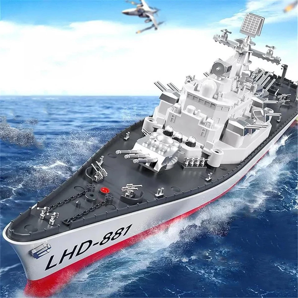 RC Schlachtschiff LHD-881 Ferngesteuertes Boot  1:390 Akku Alarm 2,4 Ghz Remote  - Bild 2 von 4