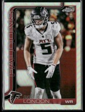2025 Topps Chrome Refractor 12 Drake London Atlanta Falcons