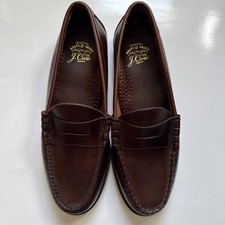 New $258 J.Crew Superior Boots & Shoes Edward Green Brown Loafers Shoes Sz 8 US