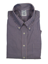 Brooks Brothers The Original Polo Shirt Regular 16-35 Non-Iron Stretch Stripe