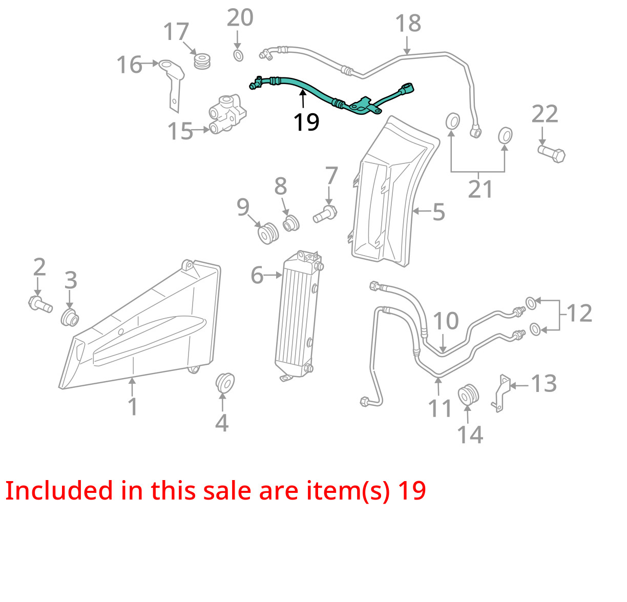 Audi R8 V8 Automatic Transmission Oil Cooler Line Hose 2008 - 2015 OEM