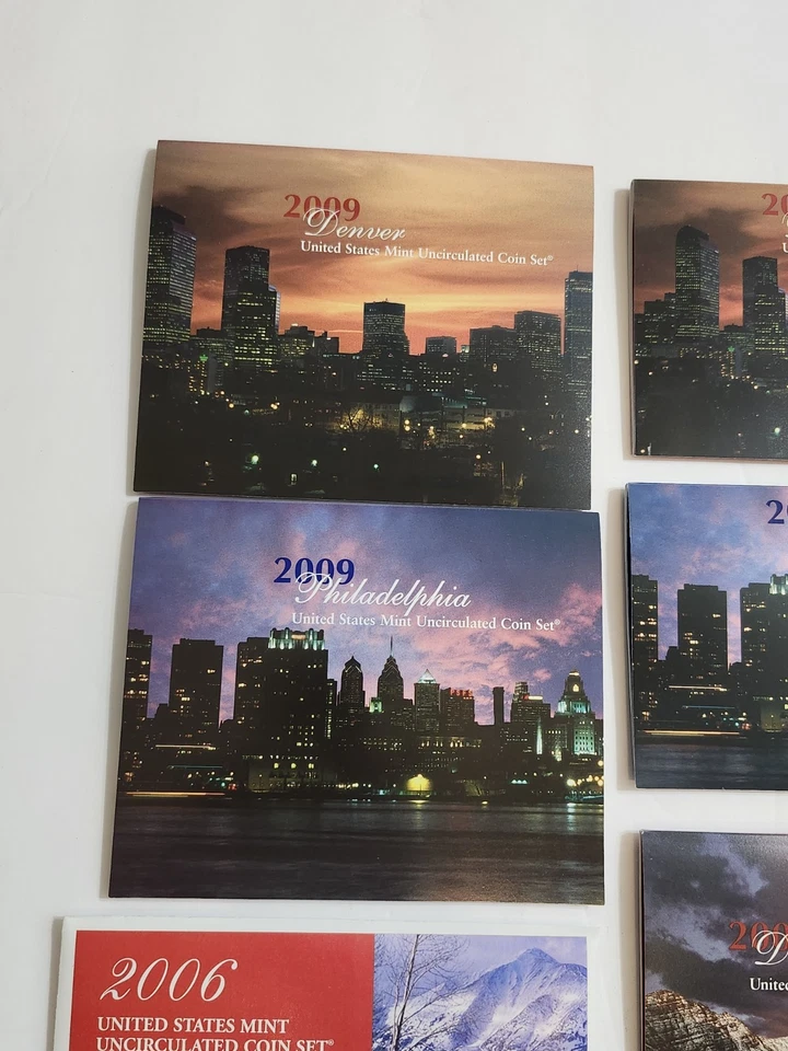 2005 , 2006 , 2007 , 2008 , 2009 P & D Mint Sets - Fresh Out Of Box With COA - Image 2 of 4