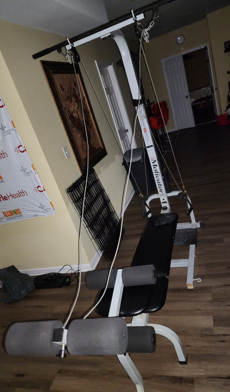 The Motivator Adjustable Home Gym Leg Extension Arm Curl Ben