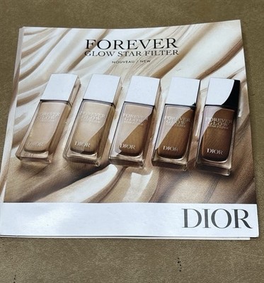 Dior Forever Star Glow Filter Foundation New Sample Package Warm Neutral Shades