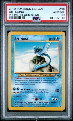Articuno graded PSA 10 for sale on eBay