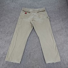 Wrangler Riggs Workwear Pants Mens 38x32 Carpenter Utility Ripstop Hammer Loop