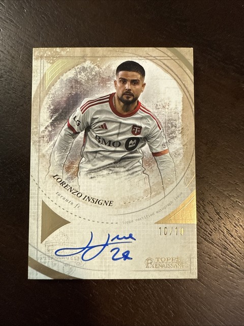 2025-26 Topps Chrome MLS RENAISSANCE Lorenzo Insigne On Card Auto 10/10 Toronto