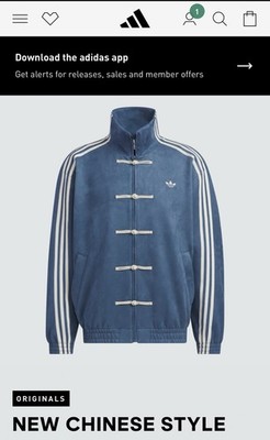 Authentic Adidas Originals Blue Chinese New Year Jacket | Sizes S