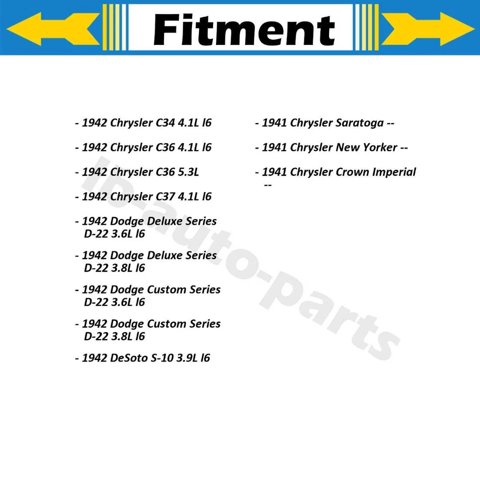 Цилиндр переднего заднего тормоза колеса Dorman 4 шт. для Chrysler New Yorker -- 1941 - Изображение 2 из 4