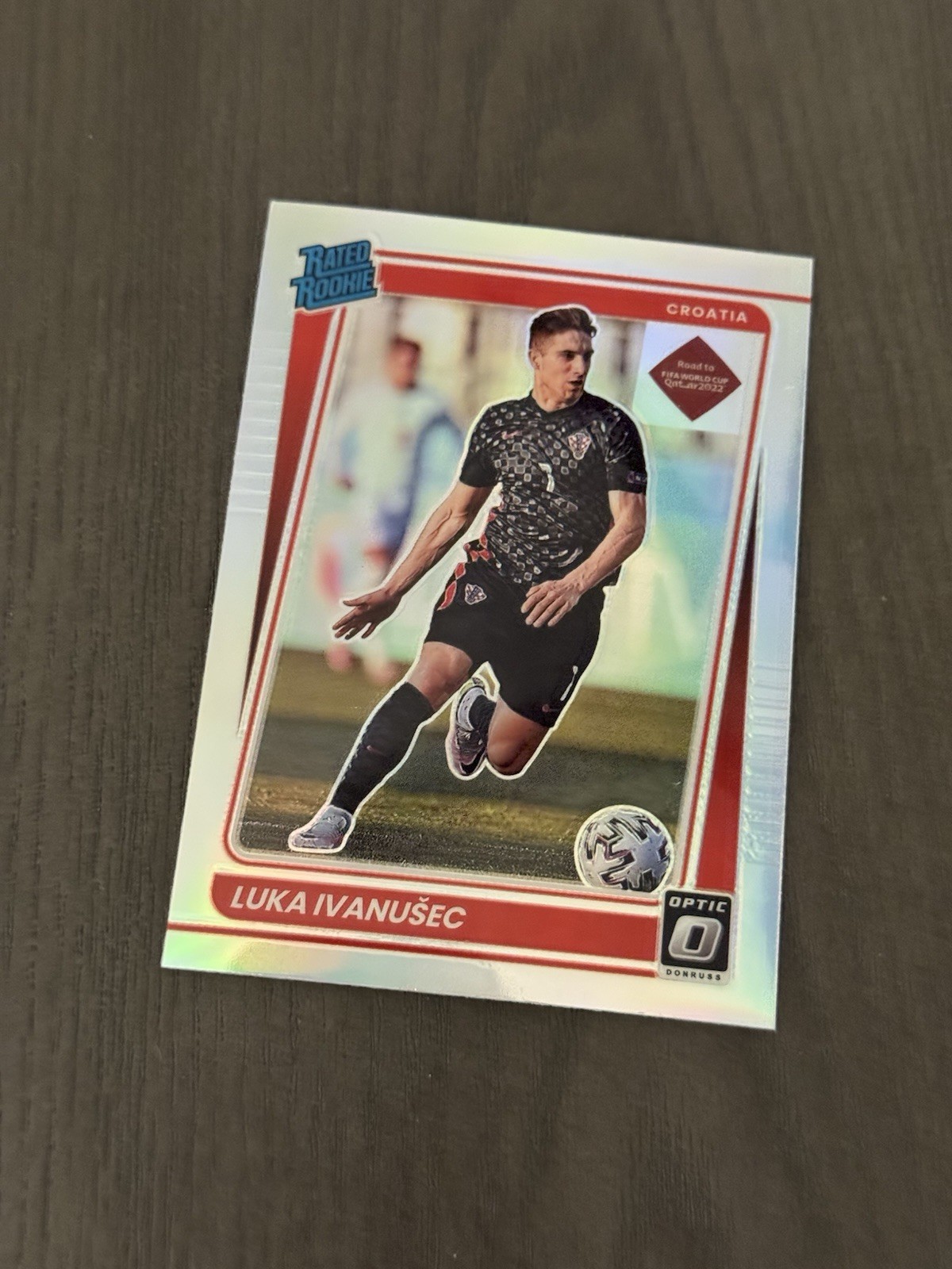 2021 Panini Donruss Road to Qatar Rated Optic Holo Prizm LUKA IVANUSEC Rookie RC