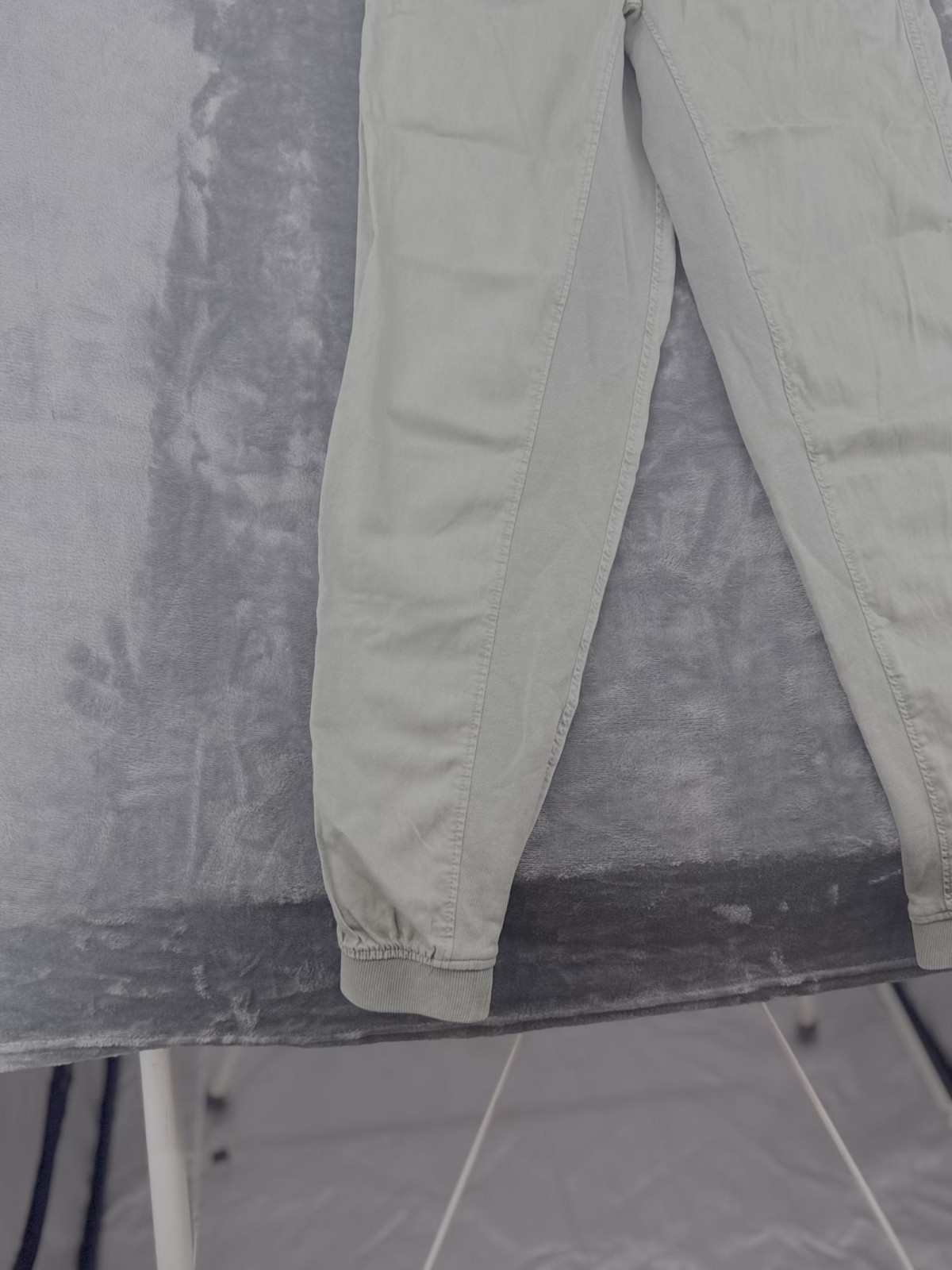M&S Collection Womens Tapered Jogger Trousers UK 8 Long Onyx Lyocell Cotton NWT image 2