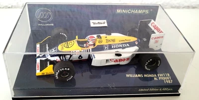 MINICHAMPS  1:43  N. PIQUET WILLIAMS FW11B  WORLD CHAMPION 1987 "CANON" FORMEL 1 - Bild 1 von 3