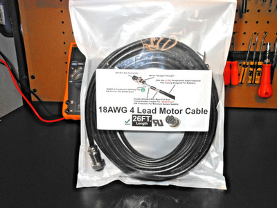 CNC 18/4 Shielded Motor Cable GX-16 Connector Stepper Servo Wire Kit