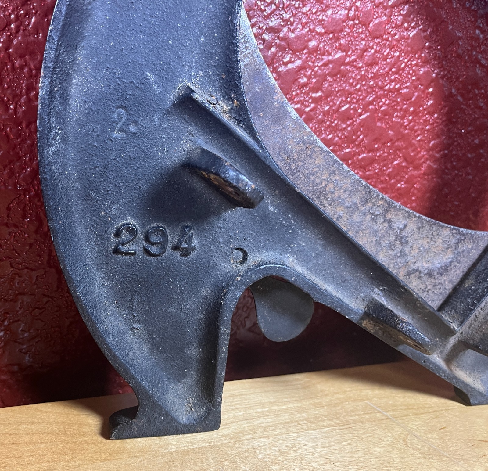 Raadvad Vintage Bread Slicer Black Cast Iron Danish Cut Cutting Rare