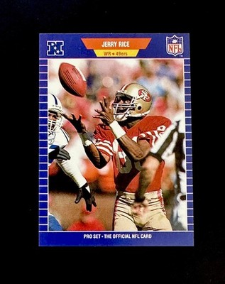 1989 Pro Set Jerry Rice #383 Football Card San Francisco 49ers