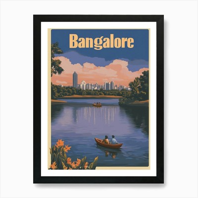 Aihrgdesign A Retro Reiseposter F Gerahmtes Wandbild Poster Leinwanddruck Bild