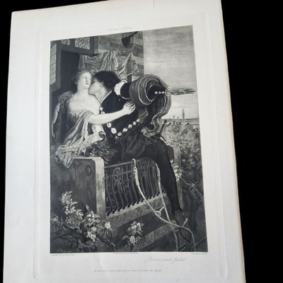 Romeo And Juliet 1893 Print Picture By Ford Madox Brown Published By D. Appleton