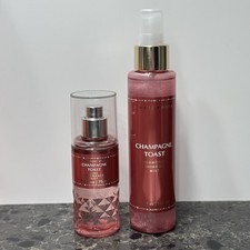 Bath and Body Works Champagne Toast Travel Mist Shimmer Mist Set of 2, New