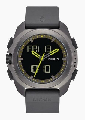 Nixon Ripley A1267-131 Grey/black Case And Grey Rubber Band New