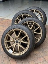 SET OF 4 Genuine Tesla Model 3 18” Alloy Wheels 8.5J 1044221-00-C Satin Bronze