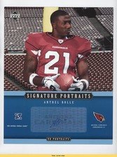 2005 Upper Deck Portraits Signature Portraits Antrel Rolle #SP-71 Auto READ 3b8