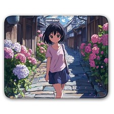 Anime Style Girl Pattern, Aesthetic Mouse Pad Small Mouse Pad Computer Mouse ...
