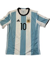 Adidas Argentina 2016 Home Jersey Lionel Messi #10 Copa America Mens Size L MINT