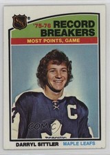 1976-77 Topps Record Breaker Darryl Sittler #66 HOF 1pt9