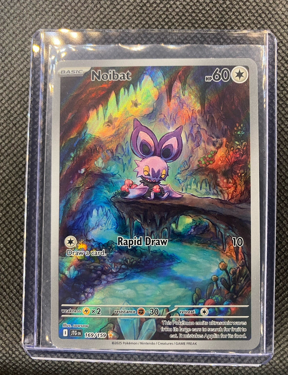 Pokémon TCG Noibat 169/159 Journey Together Illustration Rare Full Art Holo 