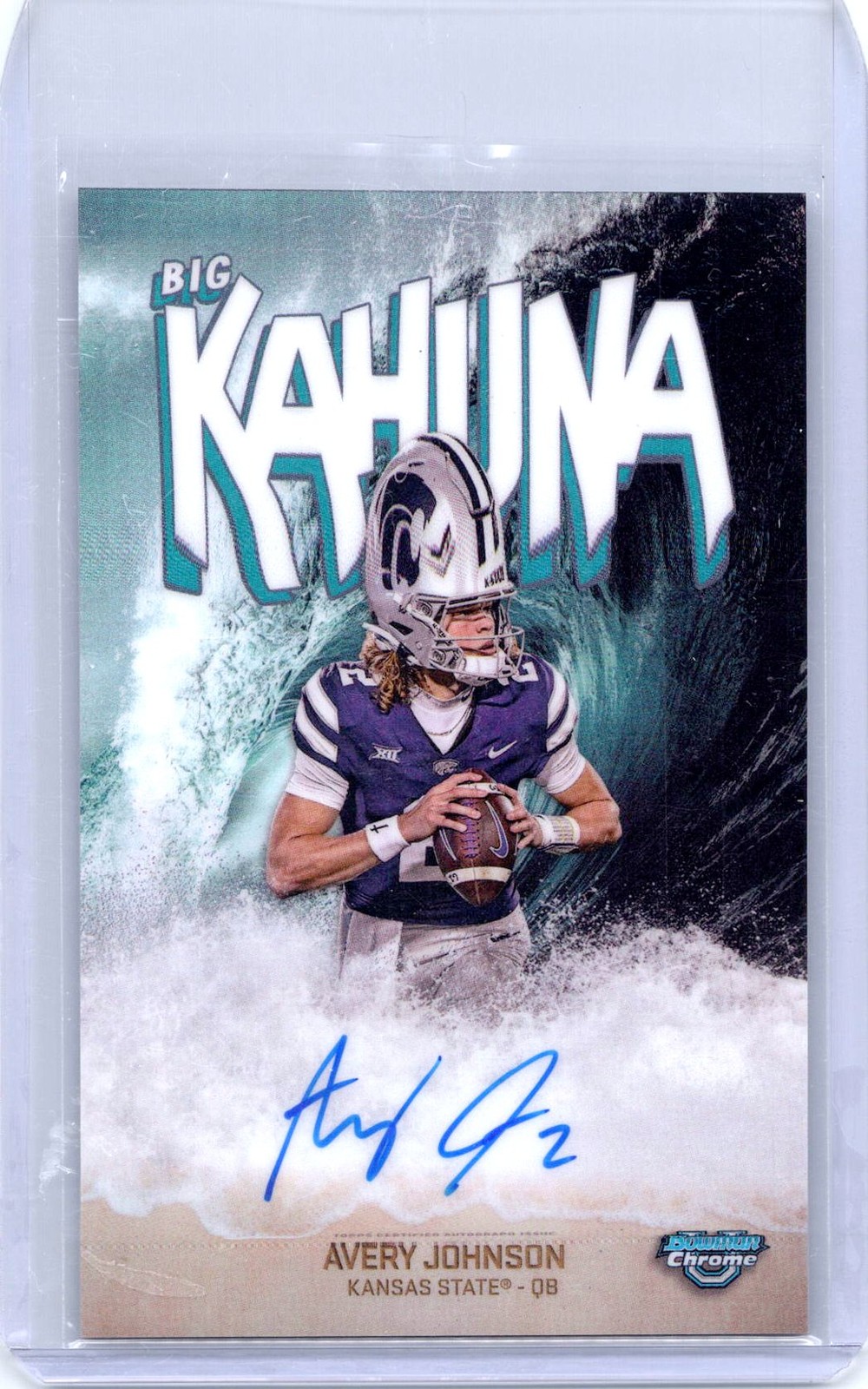2025 Bowman University Chrome #BK-AJ Avery Johnson The Big Kahuna Autographs