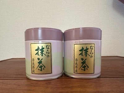 Nara Matcha Can 30g set of 2 Green Tea Powder Yamato Nara Ceremonial Grade