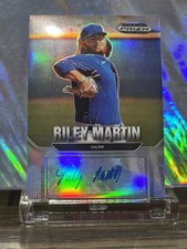 2022 Prizm Draft Picks Riley Martin Silver Prizm Auto Chicago Cubs