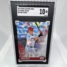 2018 Panini Diamond Kings Shohei Ohtani #76 Batting SGC 10 Rookie Los Angeles