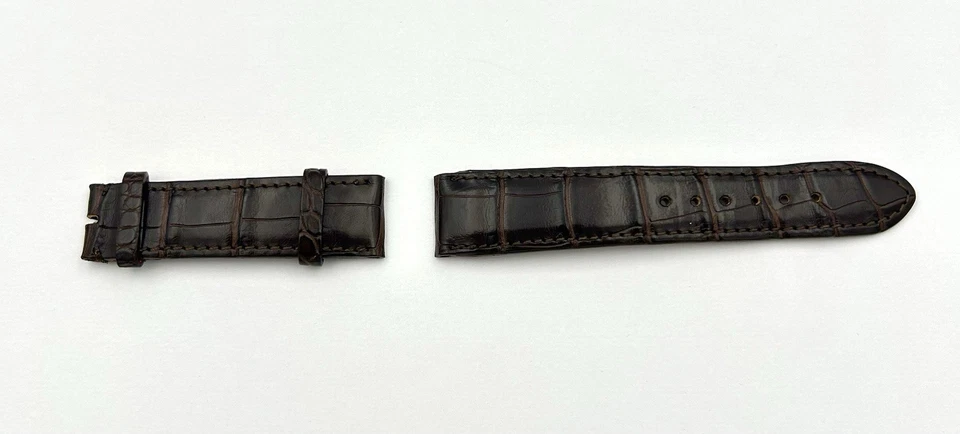 Original Chronoswiss Alligator Lederarmband, Braun - 20/18 mm - Bild 3 von 4