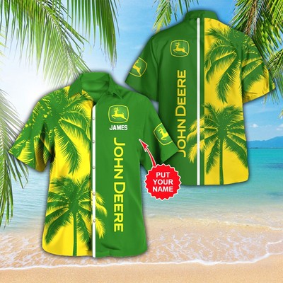 Personalized John Deere 3D Hawaiian Shirt
