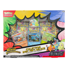 Pokémon 🇫🇷 Coffret 5 Boosters Pin's Deluxe ME2.5 Héros Transcendants ME02.5