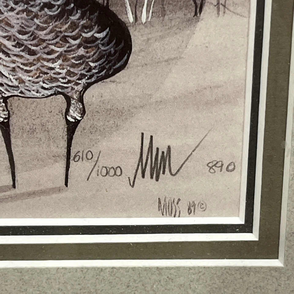 P Buckley Moss "Partners" 1989 edición limitada impresión firmada a mano 610/1000 Foto 3 de 4
