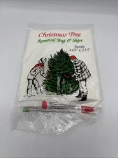 Christmas Tree Removal Bag & Tree Skirt / Floor Guard   144" X 114"  Large Tree