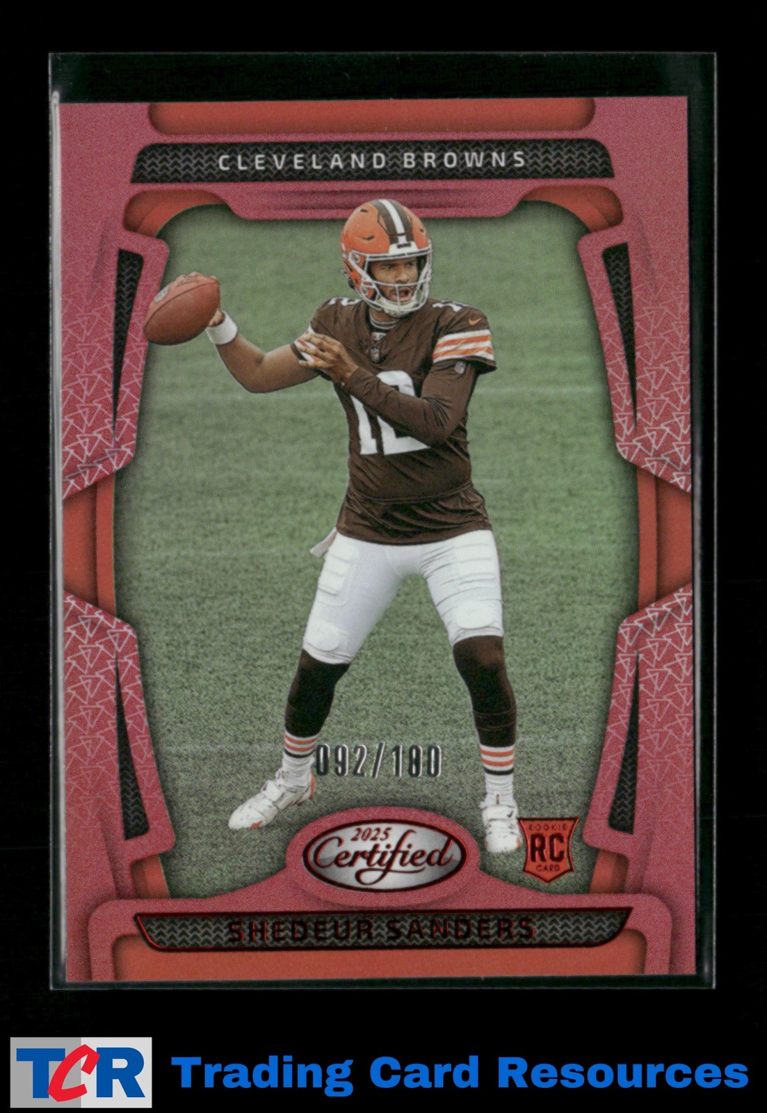 2025 Panini Certified #101 Shedeur Sanders Mirror Red #/100
