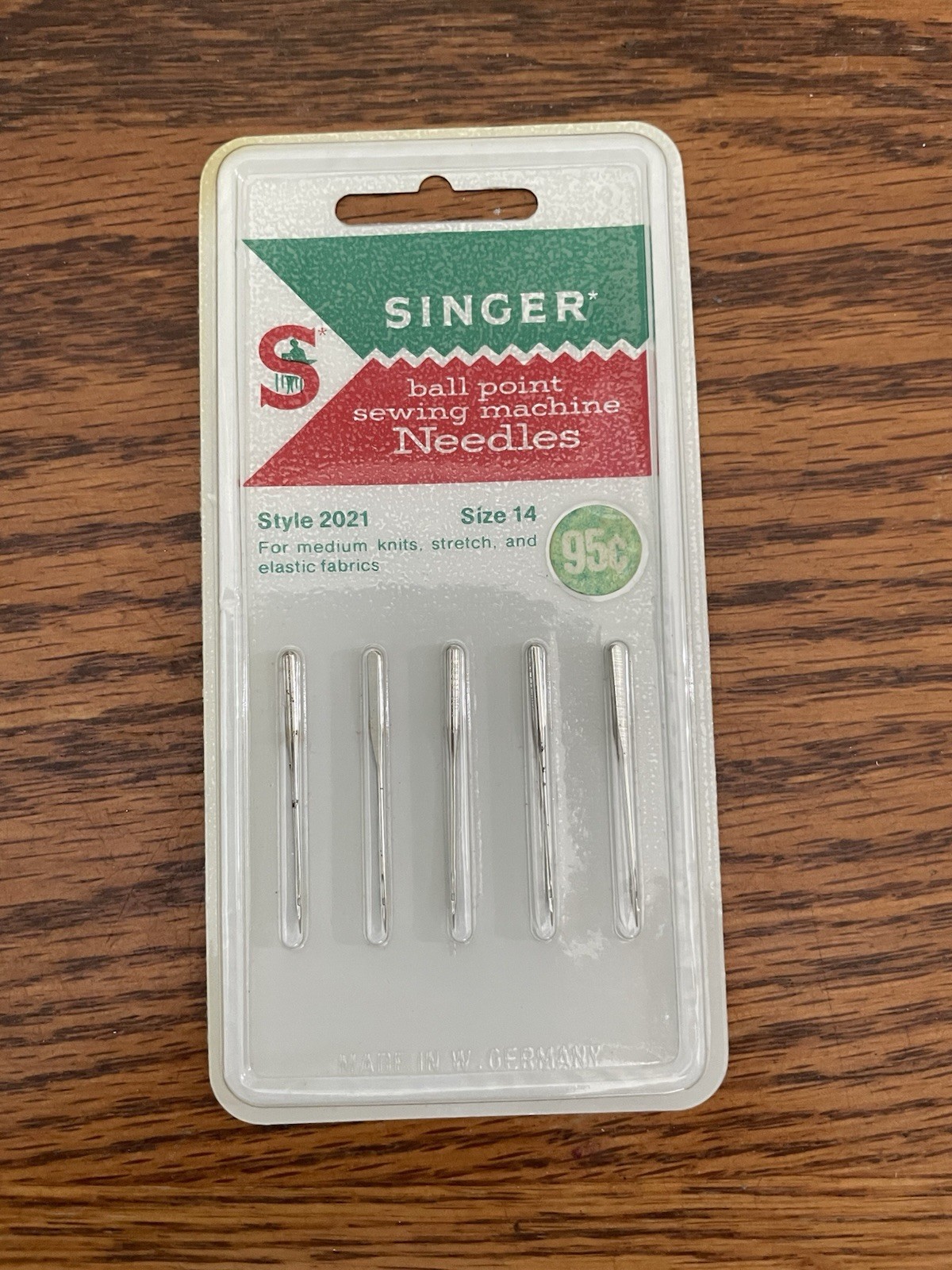 Singer Ball Singer Ball Point Sewing Machine Needles Style 2021 1 PackSz 14 | eBay