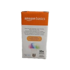 1-Pack Amazon Basics Smart Light Bulb WiFi LED RGB A19 60W E26 Dimmable
