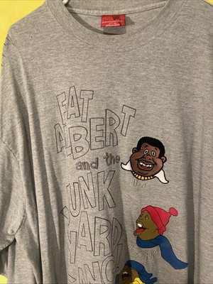 Vtg Platinum Fubu Fat Albert Junkyard Gang T Shirt 3XL Y2K 