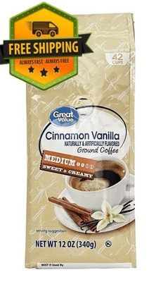 Cinnamon Vanilla Flavored Ground Coffee by Great Value (12 oz)