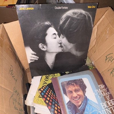 10 Random Vinyl Record Lot LPs   Elvis, Springsteen, Lennon   Classic Rock- Pop