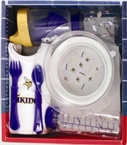 NFL Baby Gift Set Packers Saints Redskins Dolphins Vikings Colts Bottle Cup Bib - Picture 6 of 8